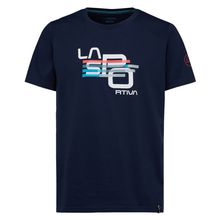 La Sportiva Stripe Cube Men's T-Shirts Deep Sea