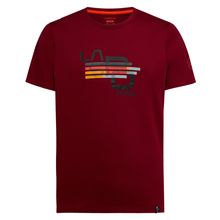 La Sportiva Stripe Cube Men's T-Shirts Sangria
