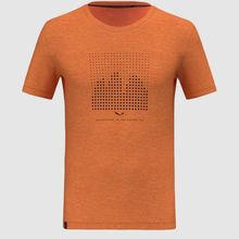 Salewa Eagle Dotted Mtn Merino Men's T-shirt Burnt Orange