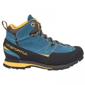 La Sportiva Boulder X Mid GTX Blue Yellow Men's Shoes Lowest Price