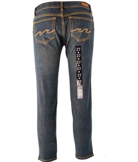 Billabong Konu Dark Used Women's 3/4 Short Jeans Lowest Price